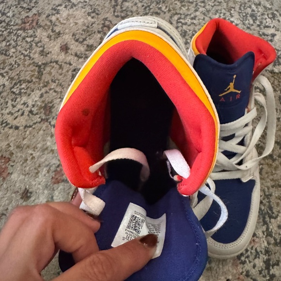 Nike Red, Blue, and White Sneakers - Picture 5 of 7